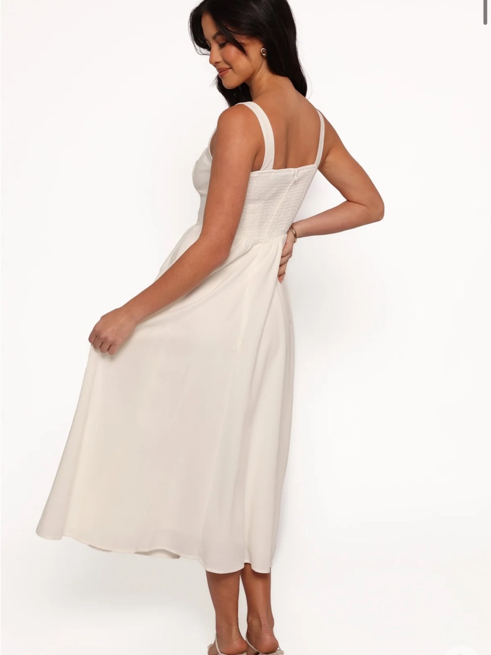 Petal & Pup White Midi Dress - Picture 5 of 10